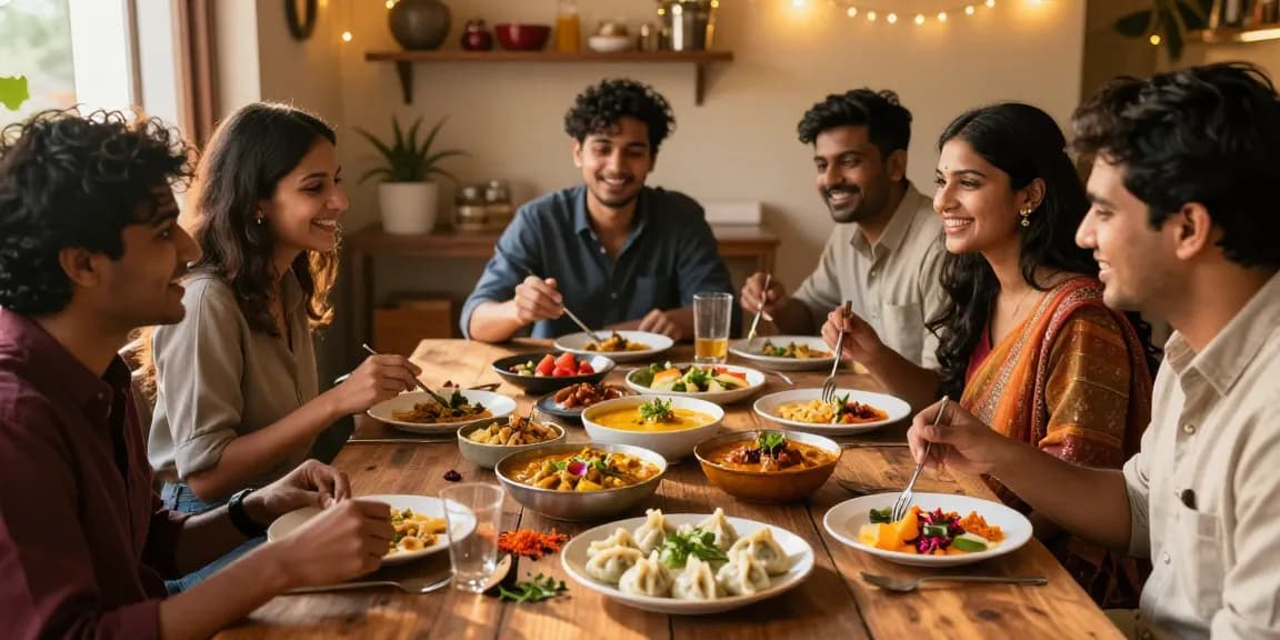Delicious rokok88 dishes featuring Indian curry and premium Nepalese momo in a cozy dining setting
