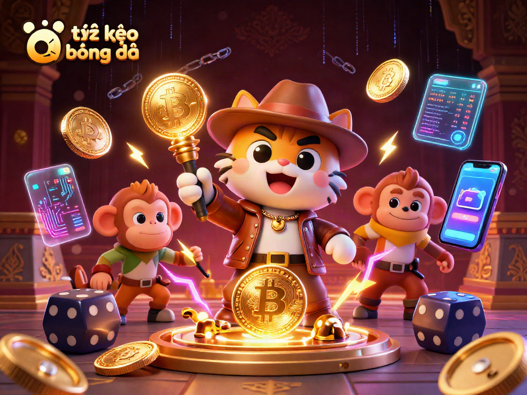 Engage in tỷ lệ kèo bóng đá with a dynamic scene depicting a 3D cartoon explorer and artifacts.